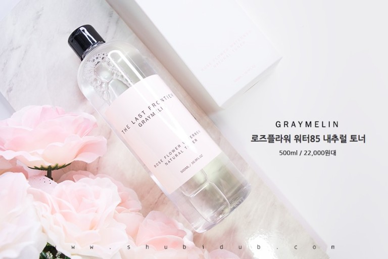 Toner cân bằng da hoa hồng Graymelin Rose Flower Water85% Natural Toner 500ml