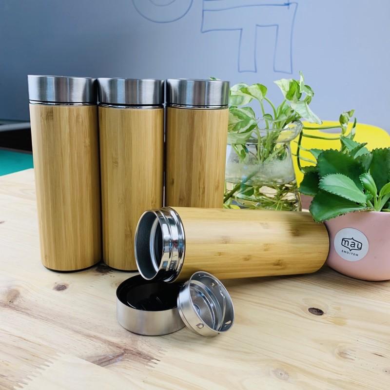 Bình giữ nhiệt tre 330ml sản xuất tai vietnam