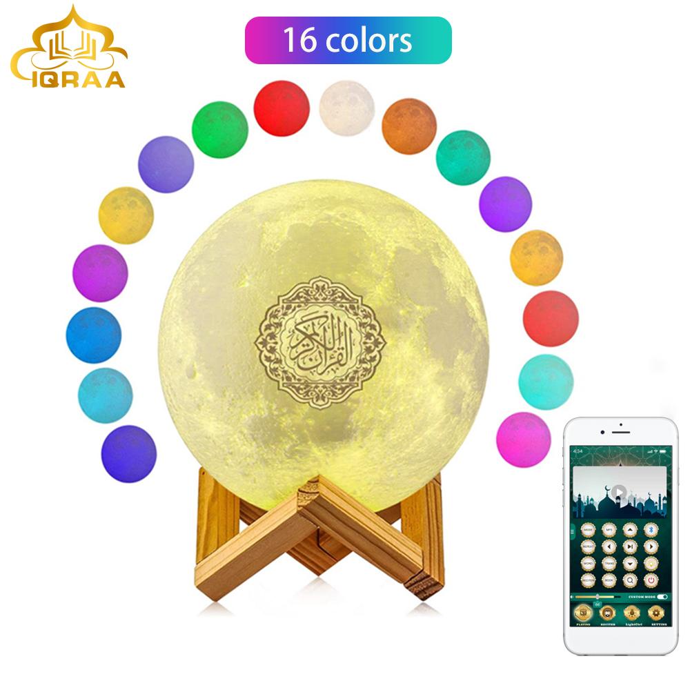 Ứng dụng mới Qur'an Bluetooth Loa điều khiển từ xa đầy màu sắc Đèn LED ánh trăng nhỏ Color: SQ-510