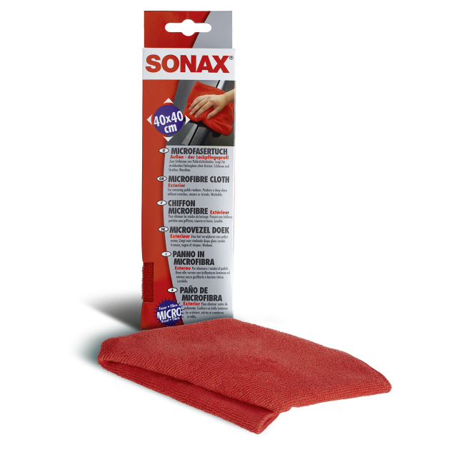 Khăn lau xe siêu sợi Sonax Microfibre Cloth Exterior 40cm x 40cm 416200 