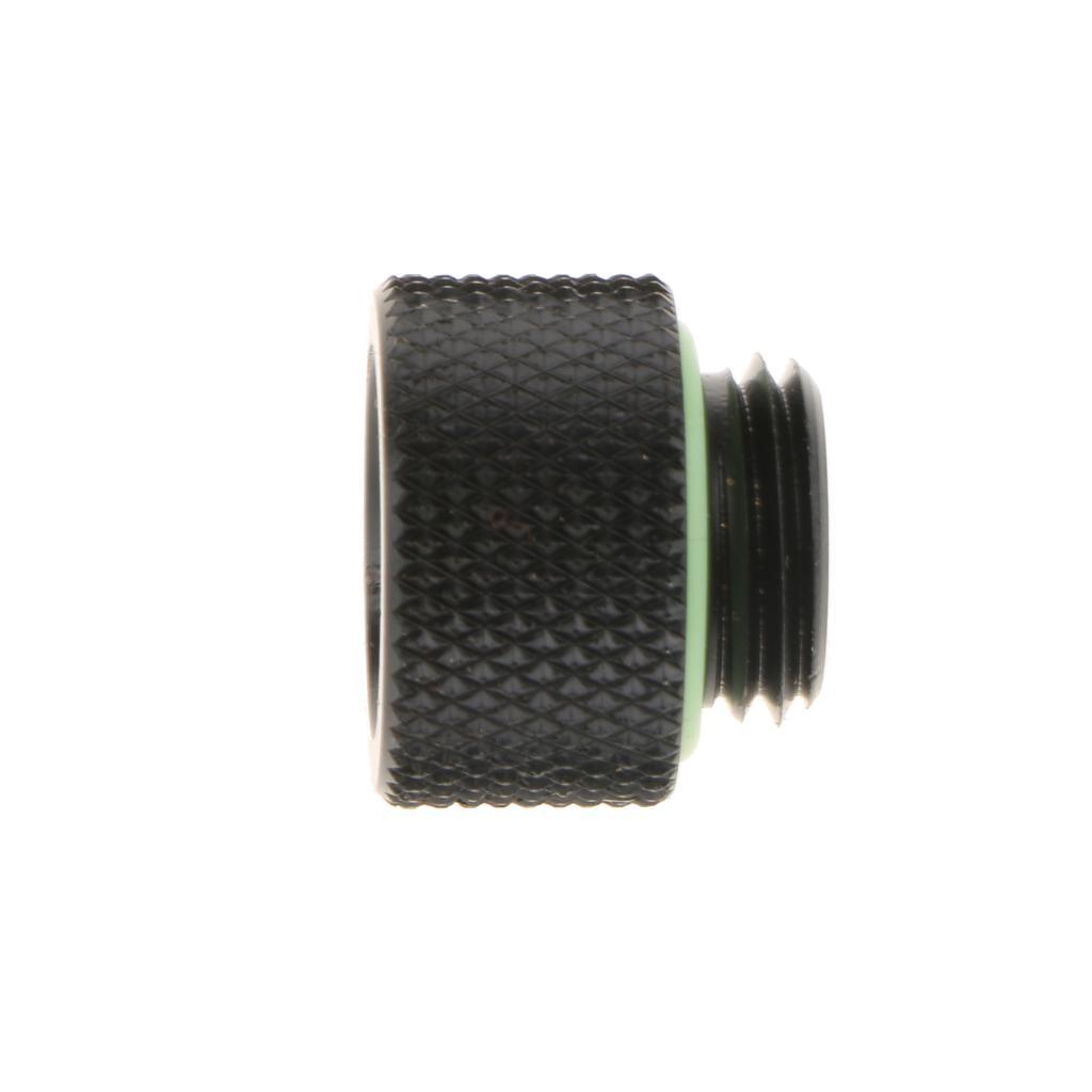 Fitting Extender G1/4 Thread Matt Black Copper For PC Cooling 10mm