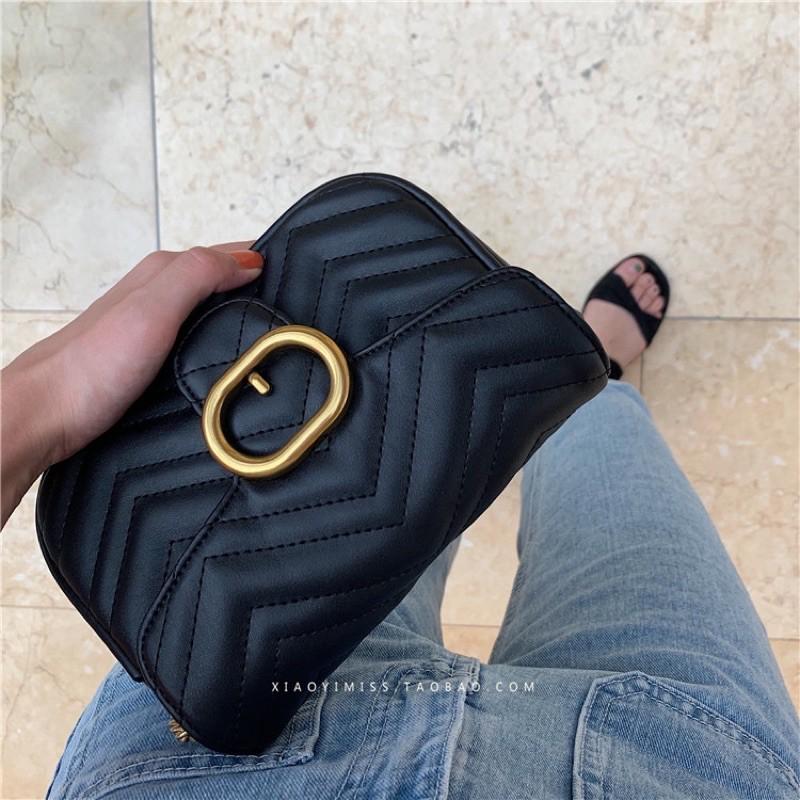 Túi đeo chéo chần ô Ulzzang xinh xắn 2193