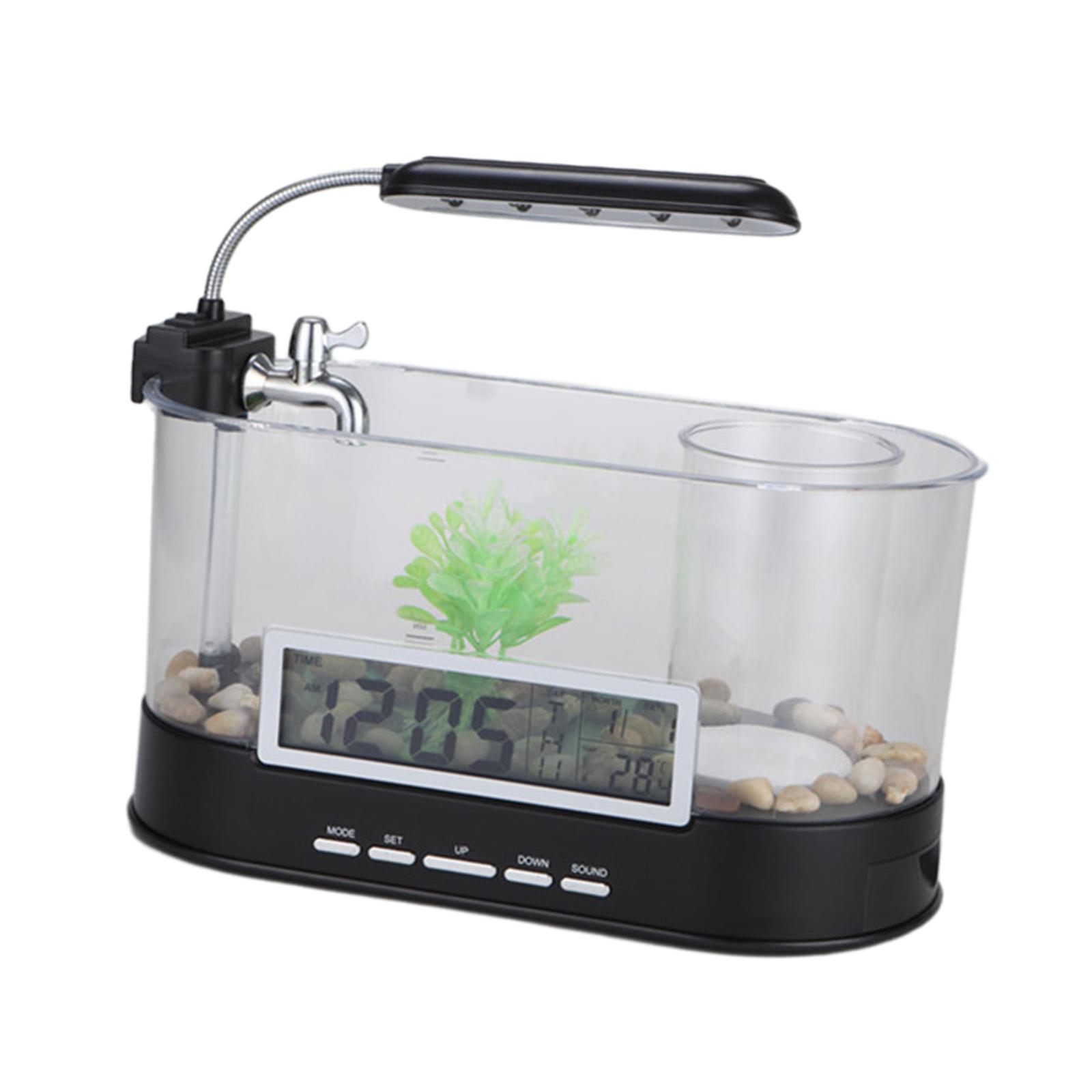 Fish Tank USB Green Landscape Pump Decoration for Goldfish Turtle Small Fish