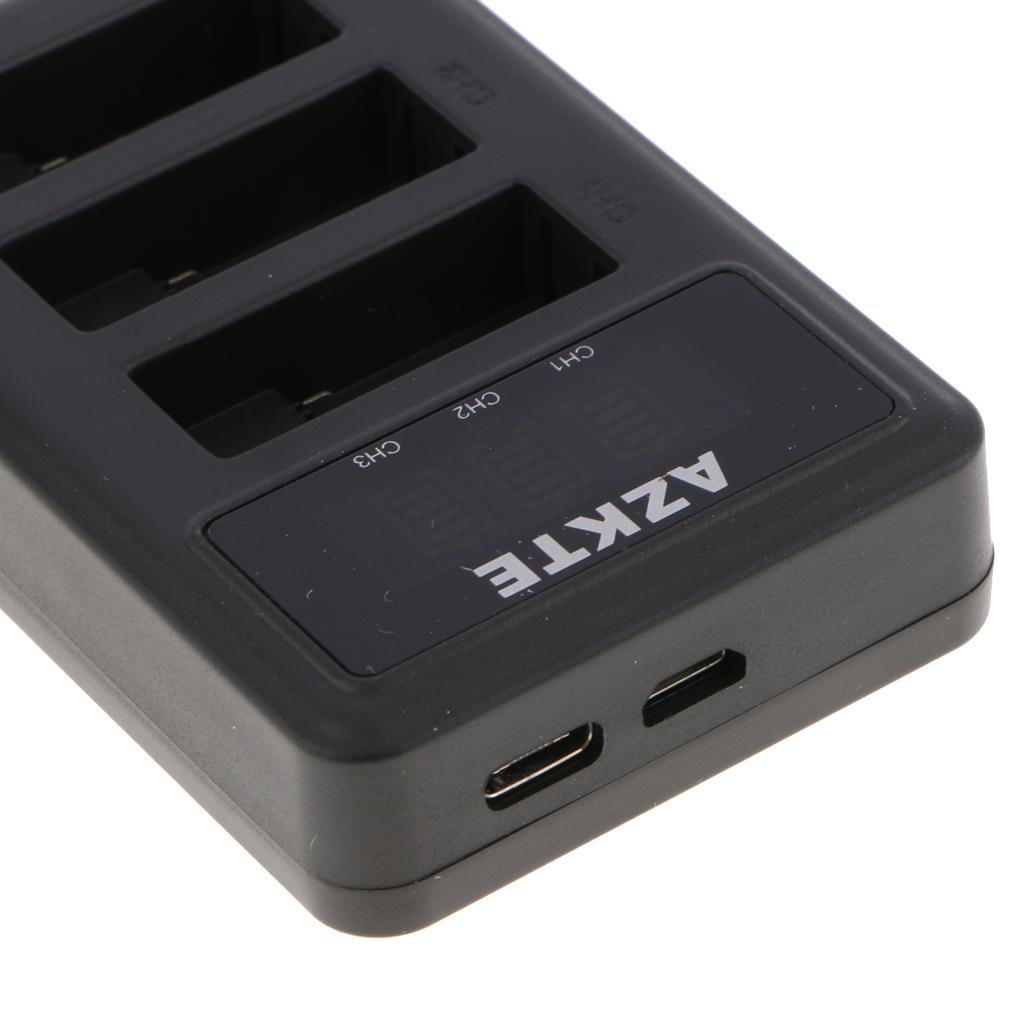 Triple USB Battery Charger Cradle for Hero5 Hero6 Black Cameras