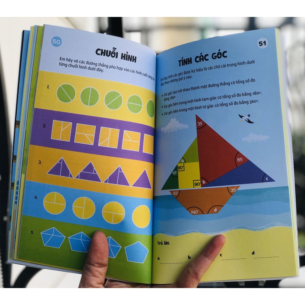 Sách 100 thử thách tư duy logic và 99 thử thách toán học phát triển tư duy iq cho bé - bộ 2 cuốn, in màu ( 6 - 13 tuổi )