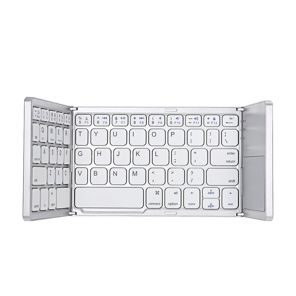 Hình ảnh Bàn Phím Không Dây Mini Gấp Gọn Bluetooth Tích Hợp Touchpad B033 AZONE