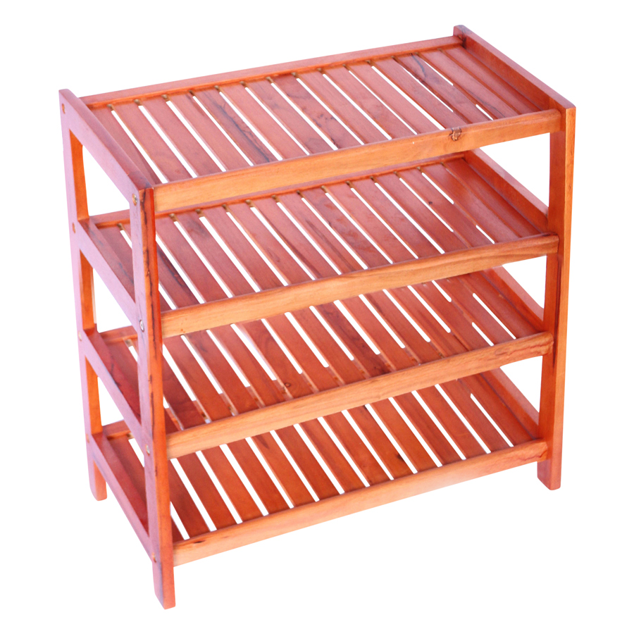 Kệ Dép 4 Tầng Phương Lâm - Màu Nâu