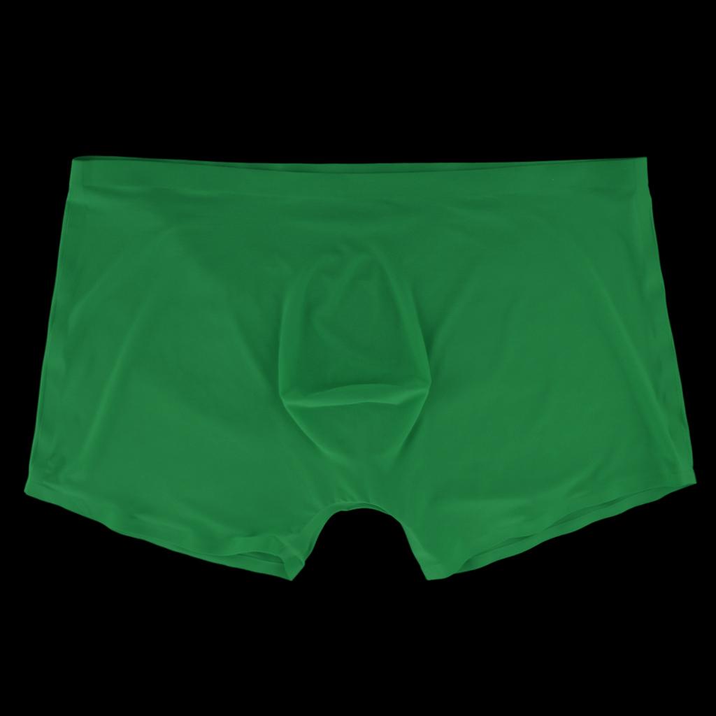 Men's Solid Color Boxer Briefs Underwear Underpants Swimwear Trunks M-2XL