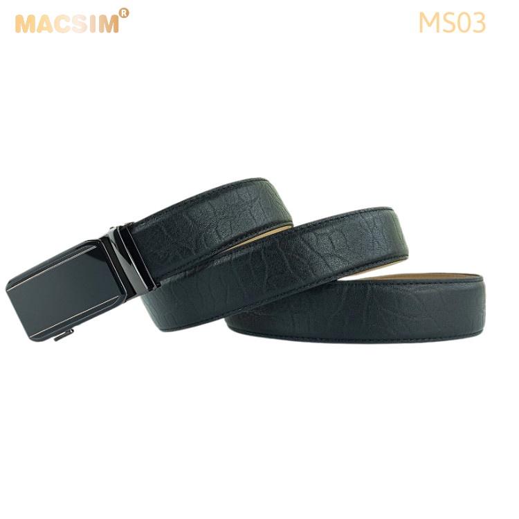 Thắt lưng nam da thật cao cấp nhãn hiệu Macsim MS03