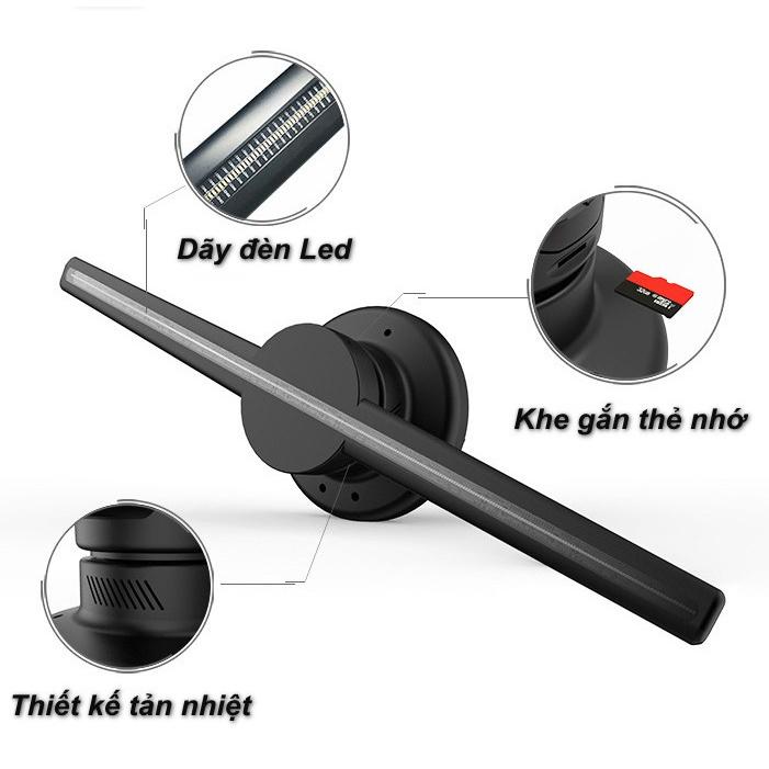 Quạt LED Quảng Cáo 3D Hologram WIFI Thu Hút Khách đẹp mắt