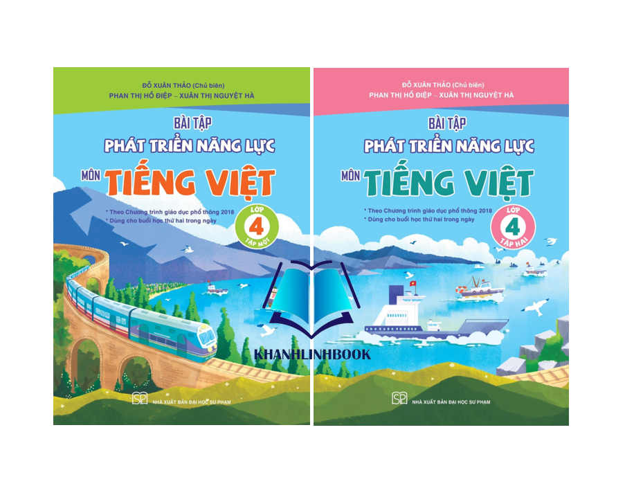 Sách Combo Bài Tập Phát Triển Năng Lực Môn Tiếng Việt Lớp 4 Tập 1 + 2
