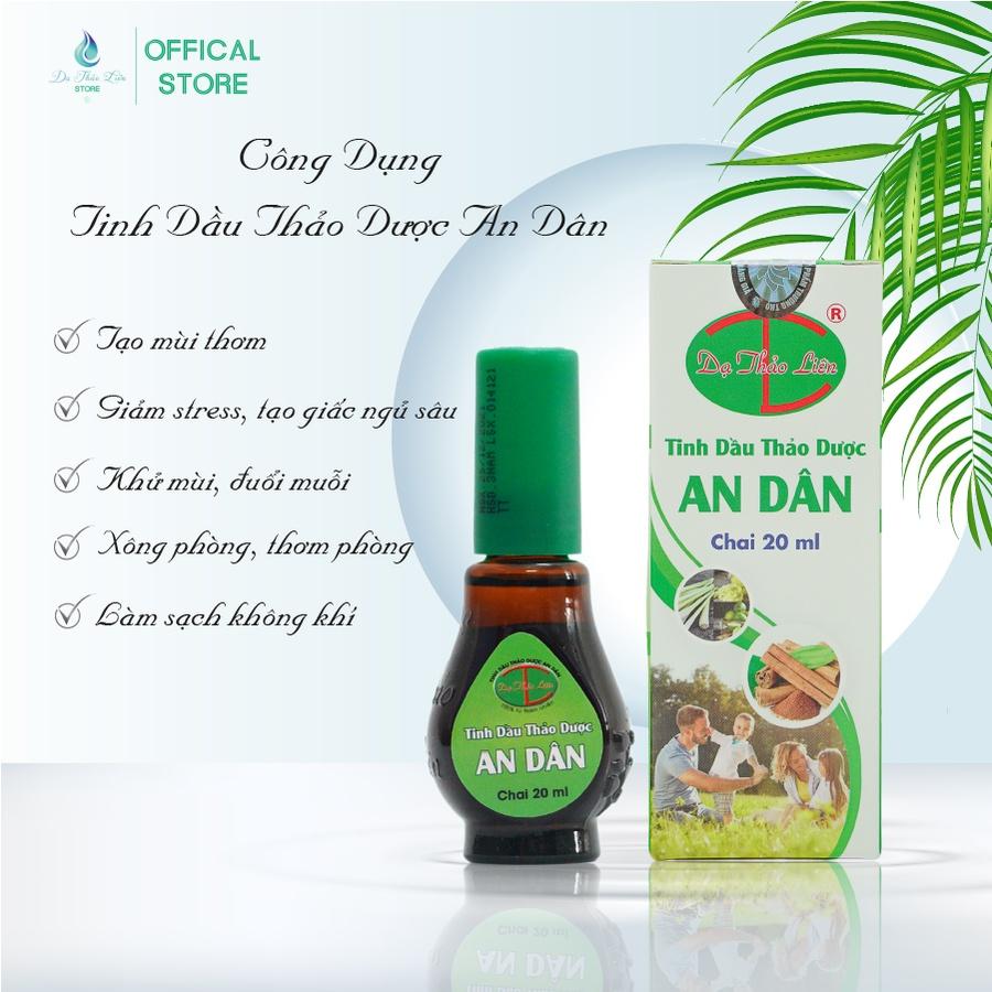 Tinh Dầu An Dân Dạ Thảo Liên 100% Thảo Dược Thiên Nhiên 20ml giúp ngủ ngon, giảm căng thẳng và stress