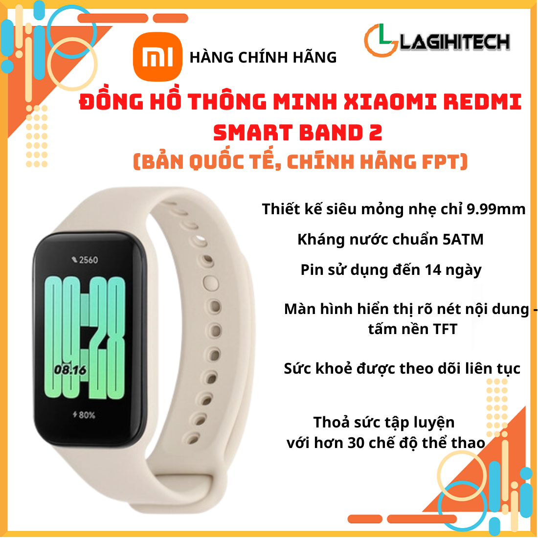 Hình ảnh Đồng Hồ Thông Minh Xiaomi Redmi Smart Band 2 - Hàng Chính Hãng FPT