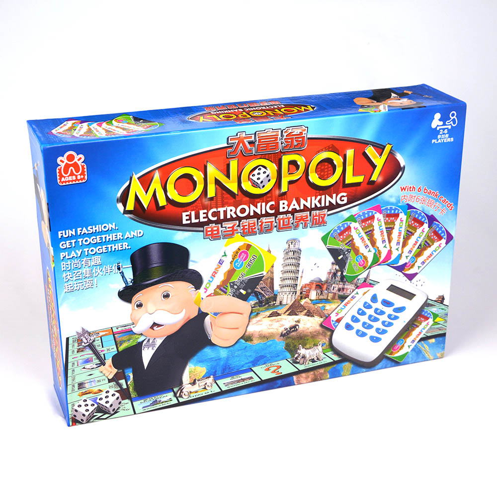 Cờ Tỷ Phú Monopoly Có Máy ATM Electronic Banking Tính Tiền Tự Động Quẹt Thẻ Bản New