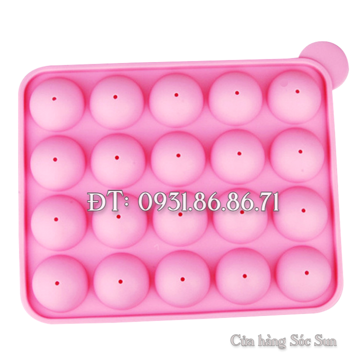 Khuôn silicon mochi nước 20 hình tròn – Mã số 1029