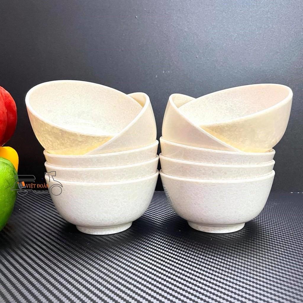 CHÉN BÁT CƠM VÂN ĐÁ - NHỰA MELAMINE cao cấp. COMBO 2/ 5/ 10 CHÉN. Sản xuất đạt QUATEST3, EUROFINs, QUACERT, SGS. Cam kết