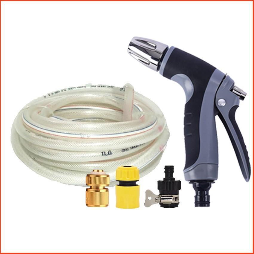 Bộ dây và vòi xịt rửa xe tưới cây tăng áp 7-10M 206817