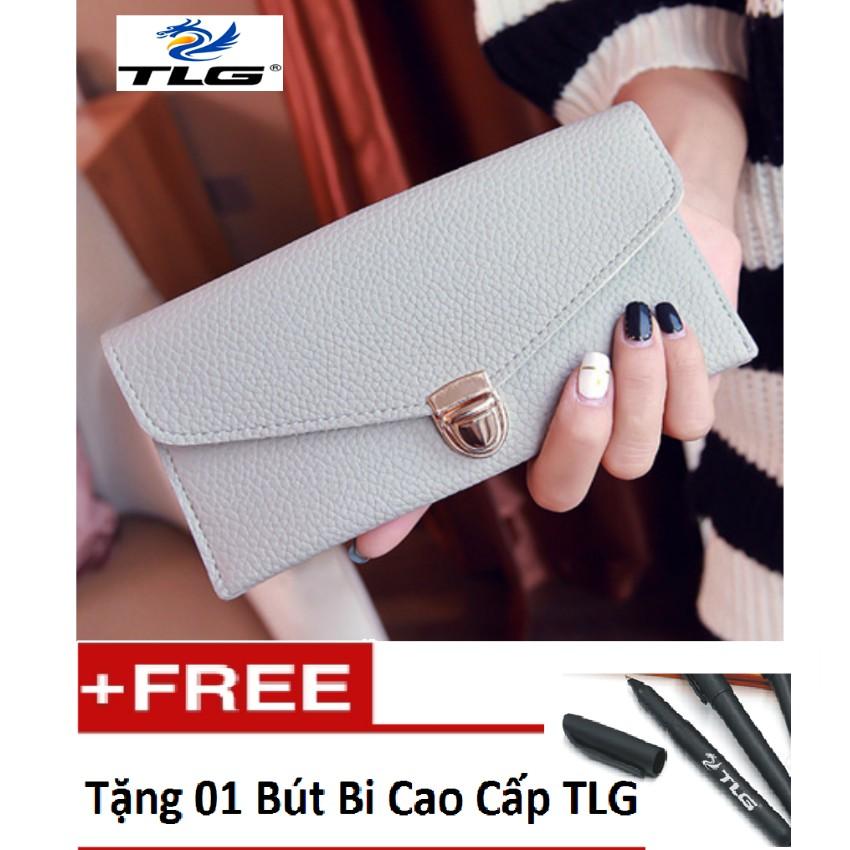 Nhập mã LONGTLG giảm 10% Ví Nữ Thời Trang Phong Cách Đồ Da Thành Long TLG 204446 tặng 01 bút bi cao cấp TLG M 410