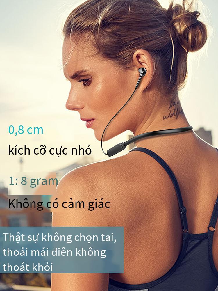 Ưu đãi nhất Tai nghe Bluetooth đeo cổ G01 treo cổ Tai nghe Bluetooth không dây loa siêu trầm chờ siêu dài tai nghe bluetooth phổ thông