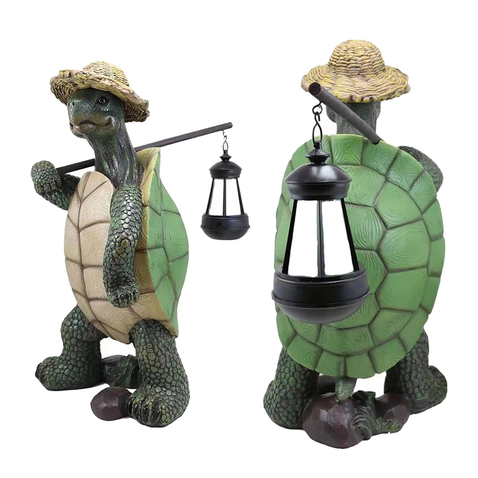 Rustic Garden Statue Ornament Lawn Turtle Sculpture Craft