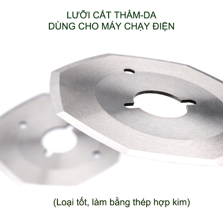 01 Lưỡi cắt thảm, da dùng thay thế cho máy cắt chạy điện, bằng thép hợp kim