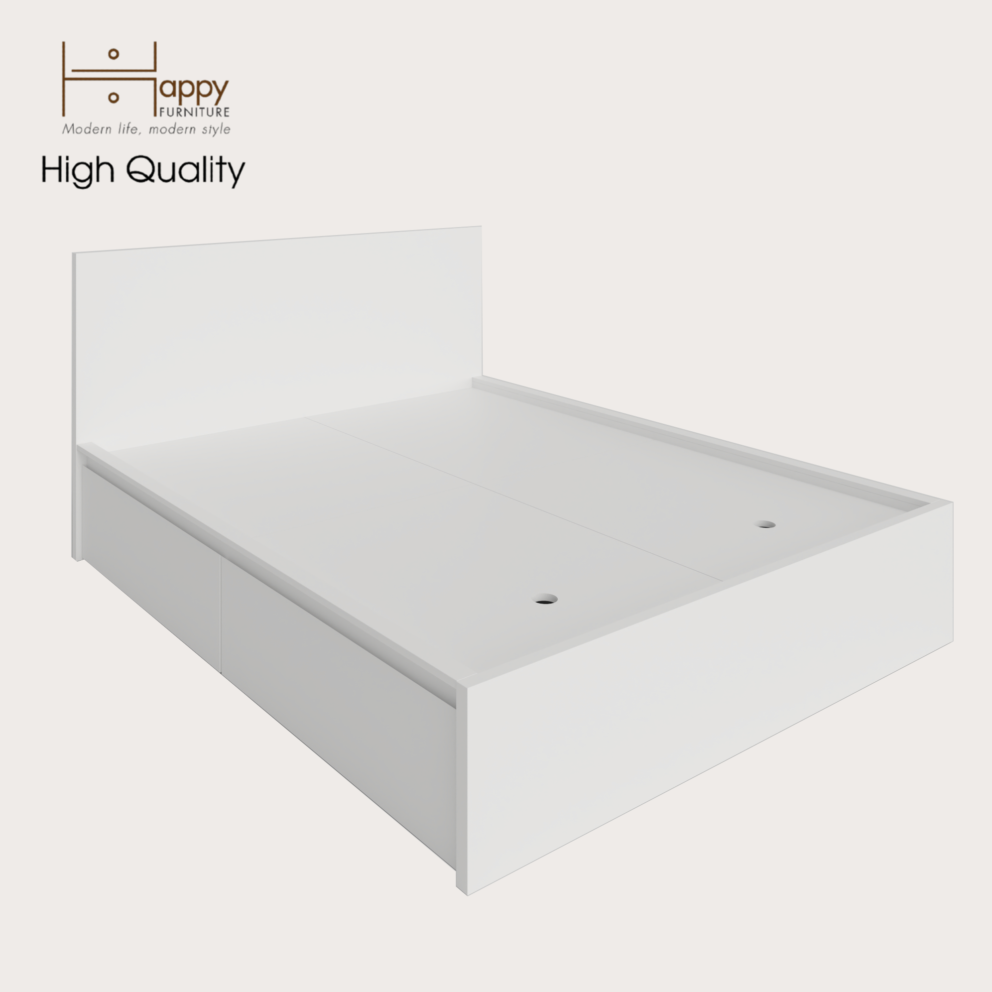[Happy Home Furniture] DOOBIE, Giường ngủ - 2 hộc tủ kéo ( chống ẩm cao cấp ), GNG_001 , GNG_002 , GNG_003 , GNG_004