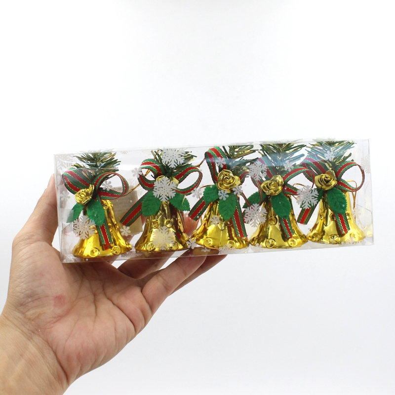 Hộp 5 Chuông Trang Trí Giáng Sinh 4cm