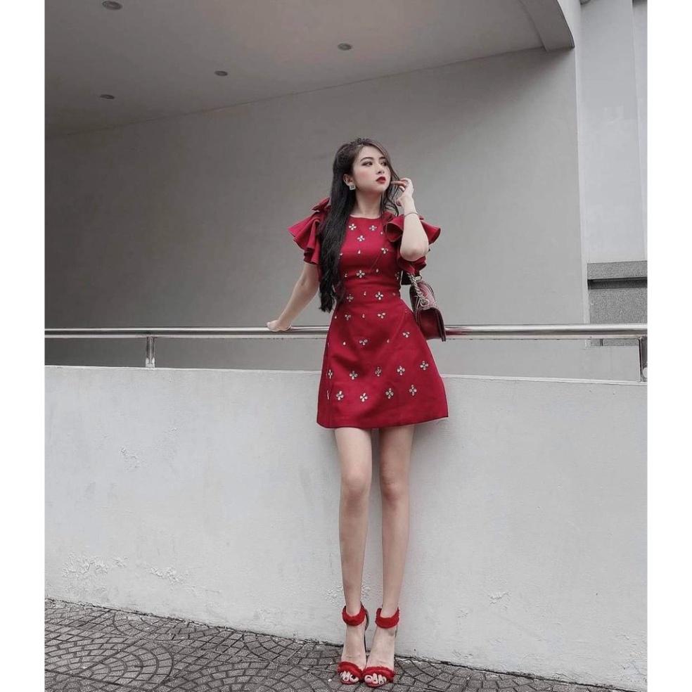 Đầm dự tiệc đính hoa đá siêu xinh Chou Dress ivy.fashion đi biển dự tiệc dạo phố bigsize gợi cảm sexy