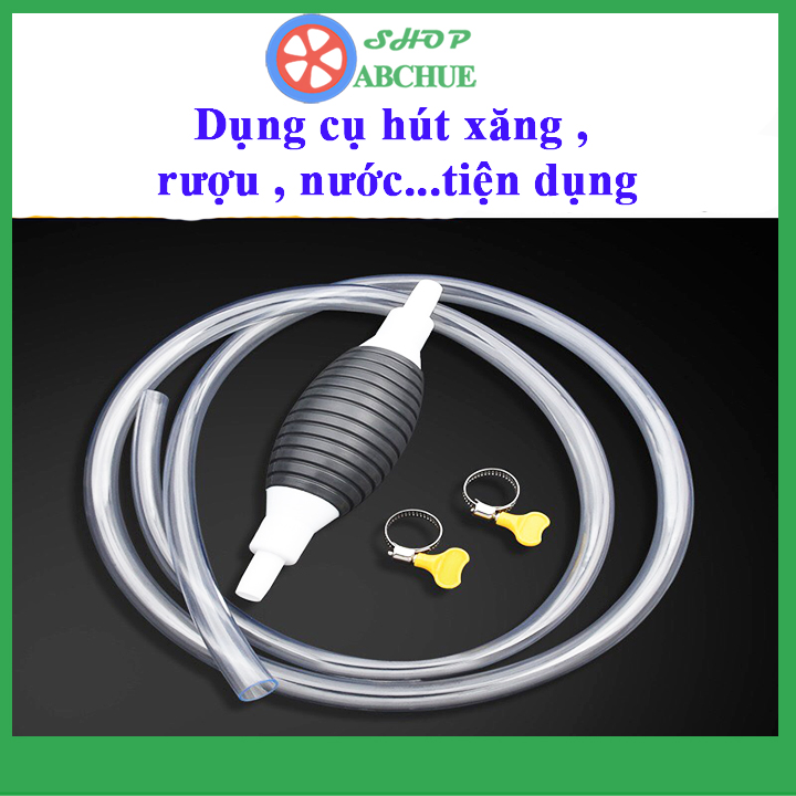 Ống hút xăng dầu chất lỏng bóp tay tiện lợi