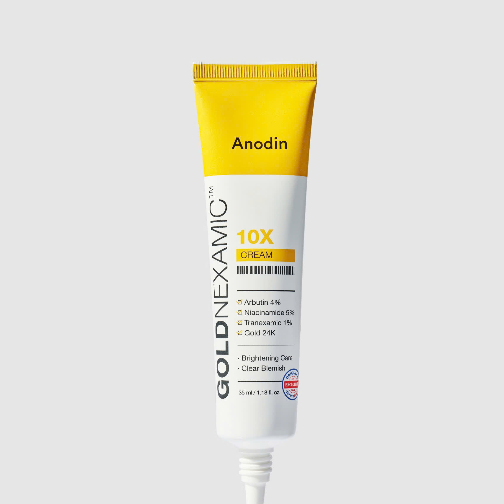 Kem dưỡng sáng, mờ thâm nám đa tầng Goldnexamic 10X Anodin Hàn Quốc 35ml