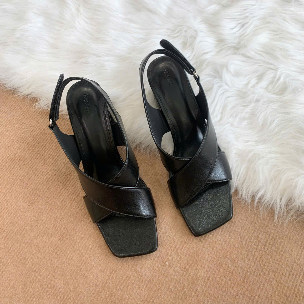 Giày Sandal 2 Quai Chéo 6.5P PABNO PN20026