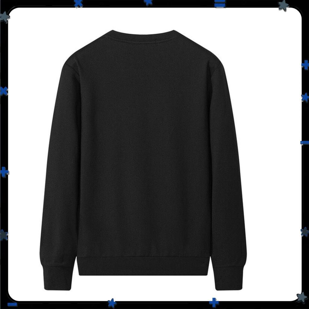 Áo Sweater Cổ Tròn Dài Tay NAM Nữ Màu Đen Chất Vải Nỉ Poly Hàng Freesize 1 Cỡ Rộng Dưới 65kg Mặc Vừa (Hoa Cúc )