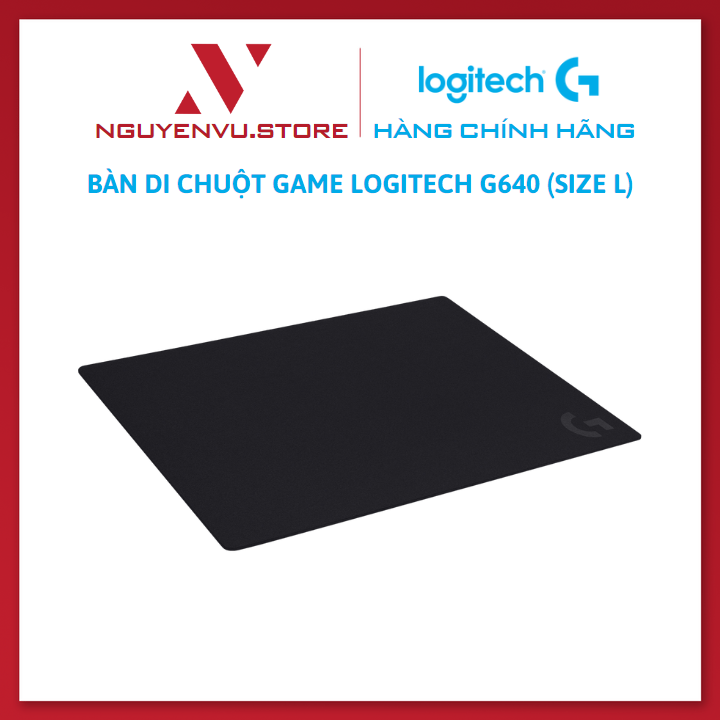 Bàn di chuột game Logitech G640 hống trượt kích thước 460 x 600 x 3 mm (dài x rộng x dày) - Hàng Chính Hãng