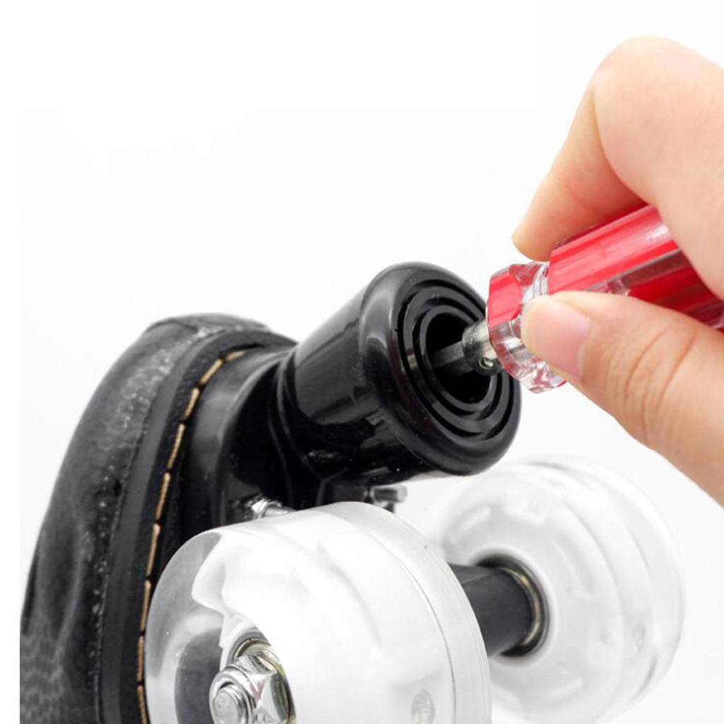 2x Inline Skates Roller Brakes Block Non-Slip Safety Stopper Black