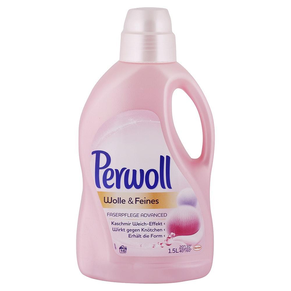 Nước Giặt Perwoll Wool &amp; Delicates 1,5L dành cho đồ len, đồ mỏng - Đức