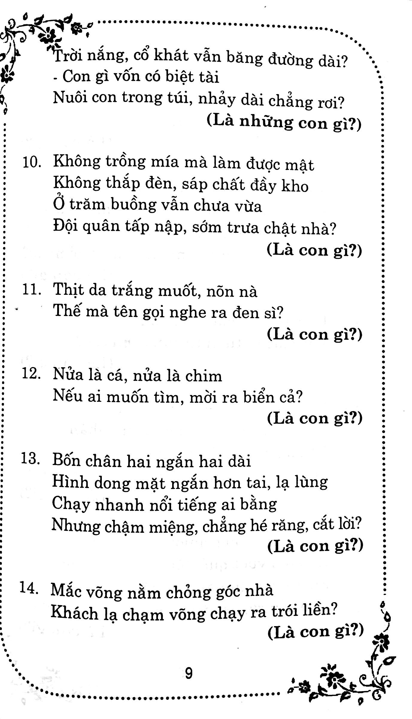 Câu Đố Dân Gian Việt Nam