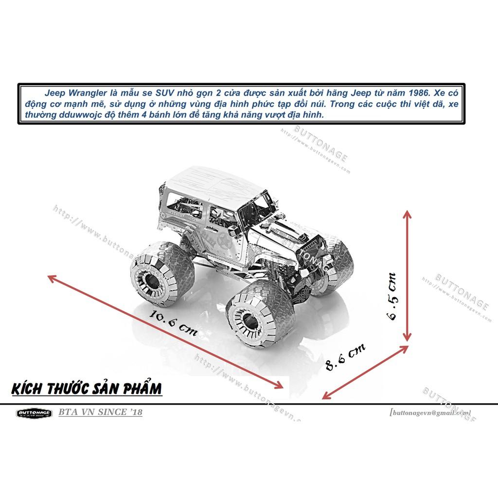 Mô Hình Lắp Ráp 3d Xe Jeep Wrangler