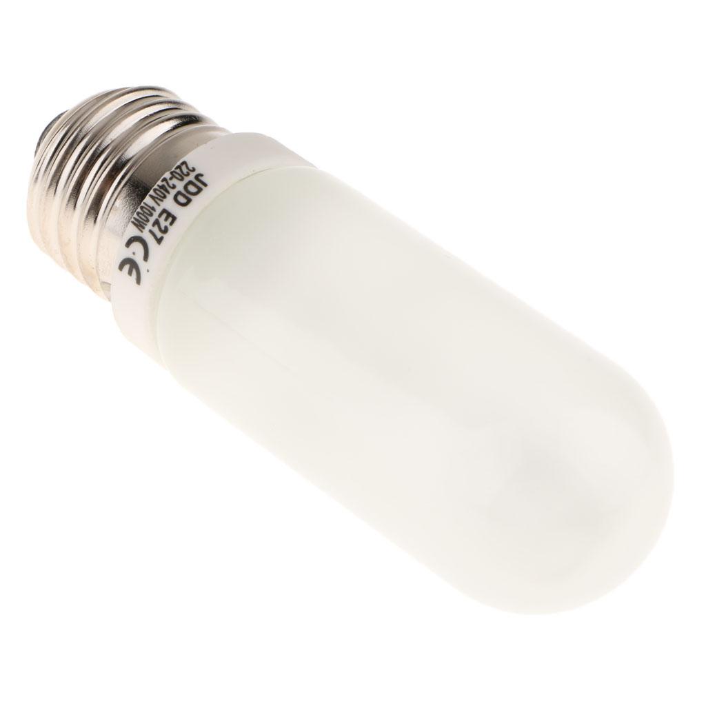 JDD Type 100W 220-240V E27 Frosted Halogen Light Bulb, Replacement Modeling Bulb for Photo Studio Strobe Lighting