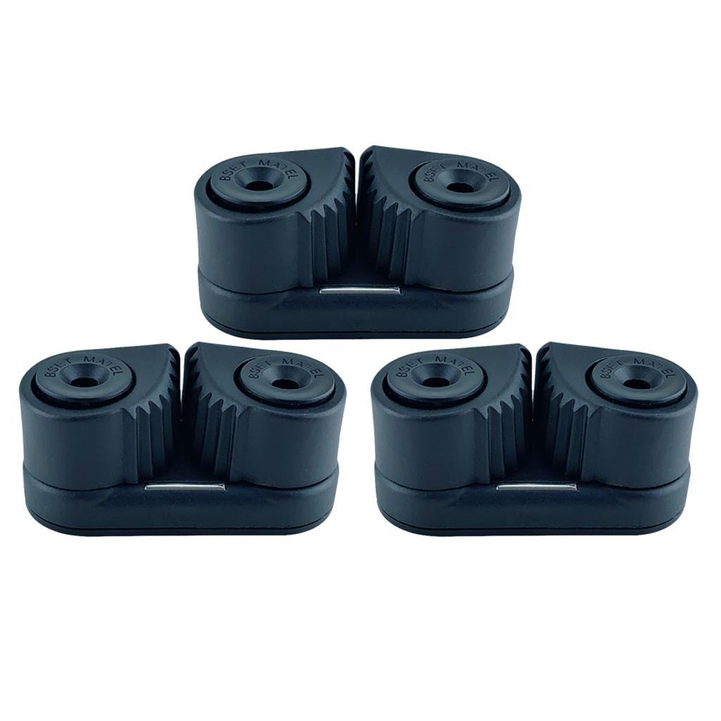 3X Marine Composite Cam Cleat Nylon Sailing Sailboat Ball Bearing Cam Cleats