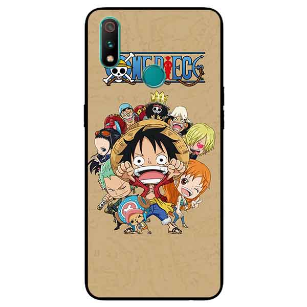 Ốp Lưng in cho Realme 3 Mẫu Băng Hải Tặc Mũ Rơm - Hàng Chính Hãng