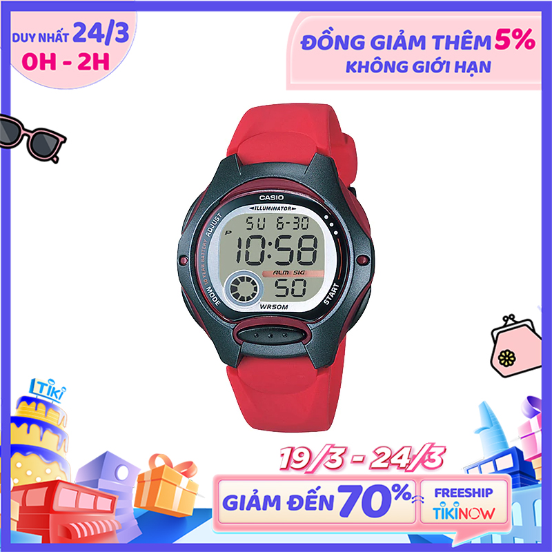 Đồng hồ nữ dây nhựa Casio LW-200-4AVDF