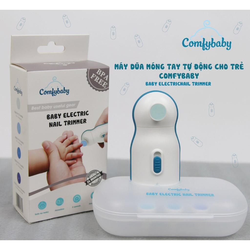 Máy dũa móng tay tự động cho trẻ Comfybaby ME4450, cắt móng tay an toàn cho bé, mài móng tay cho trẻ sơ sinh - tặng đồ chơi tắm 2 món