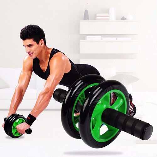 Con lăn tập bụng 2 bánh, máy tập cơ bụng con lăn tập gym tại nhà