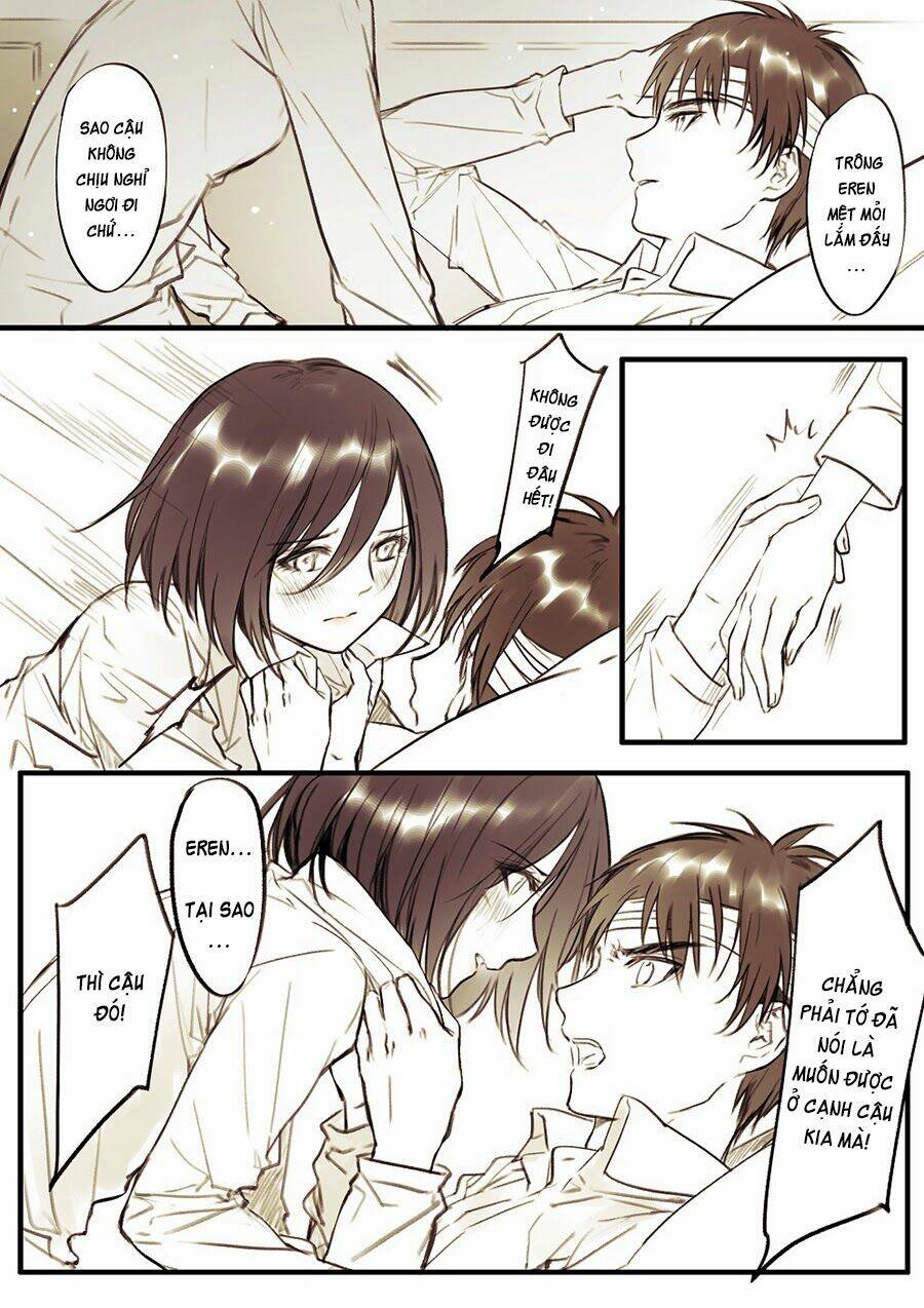 tấn công người khổng lồ - doujinshi eren x mikasa chapter 38 3