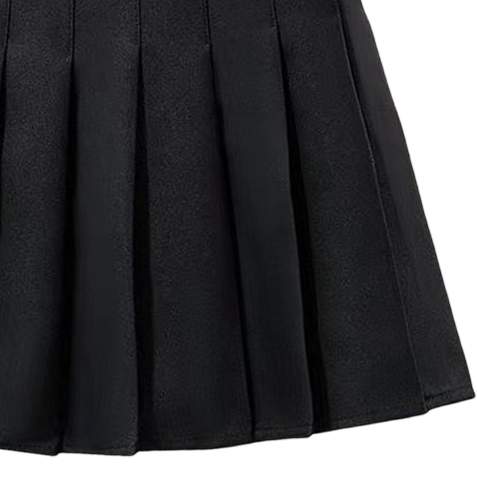 Women's Pleated Skirt, High Waisted A Line Skirt with Shorts, School Uniform Skirts, Comfortable Casual Mini Skirt Tennis Skirts for Golf