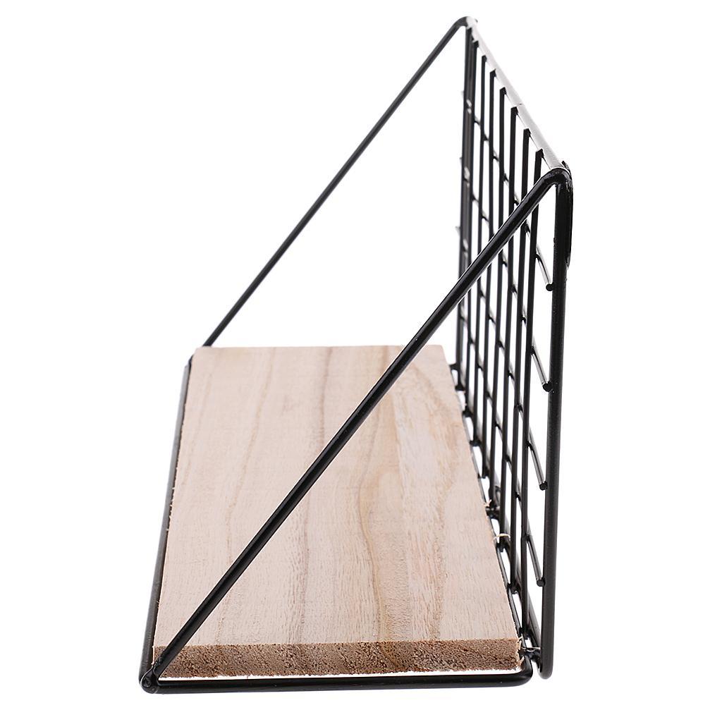 DIY Wall Mount Metal Wire Rack Holder For Home Kitchen Storage Shelf 3pcs