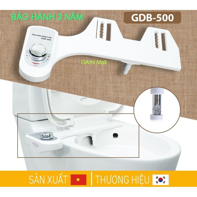 Vòi rửa vệ sinh thông minh HYUNDAE BIDET GDB500, tự rửa vòi, nhựa ABS, rửa hậu môn