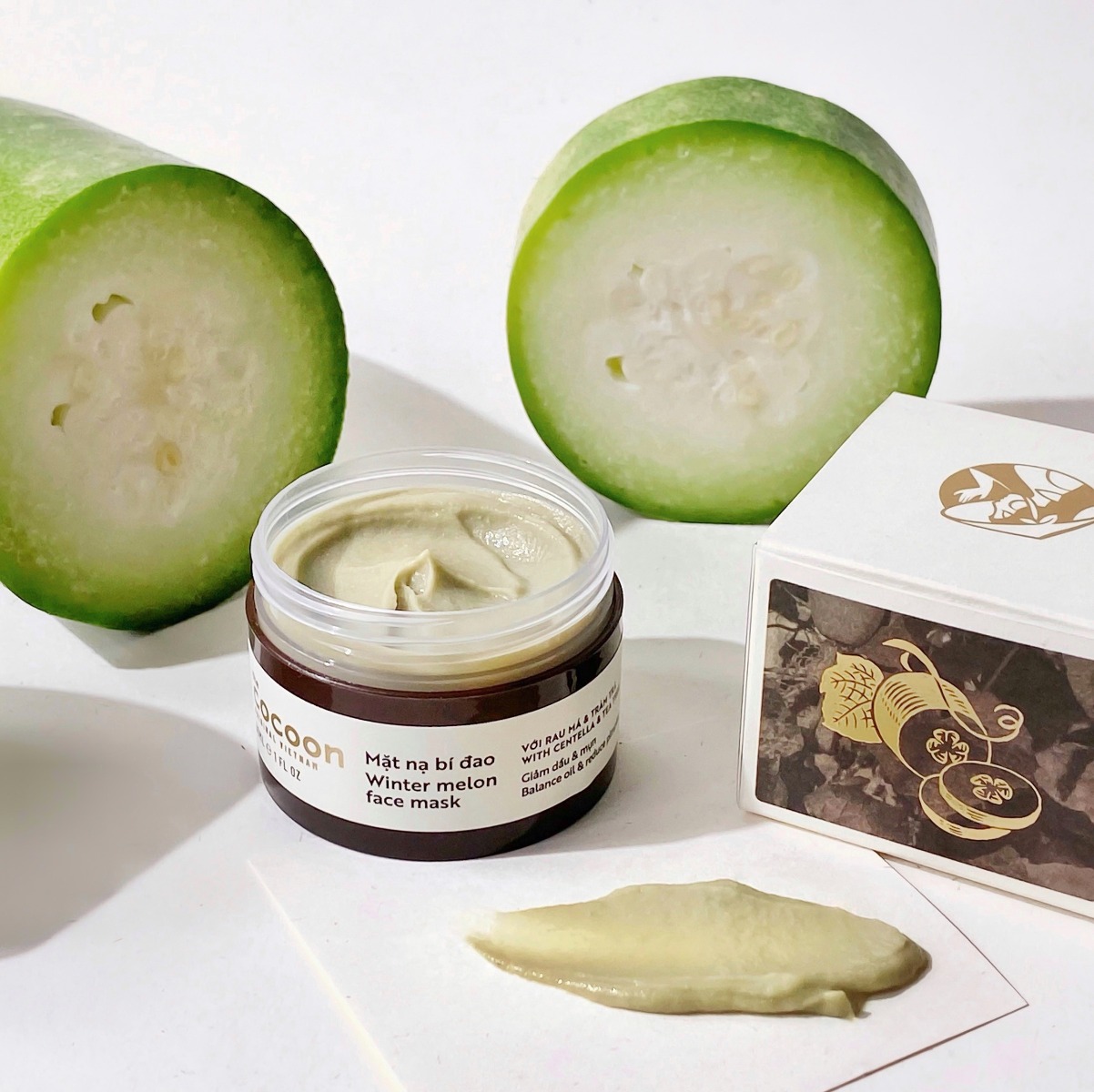 Mặt nạ bí đao  giảm dầu  và mụn ẩn Cocoon Winter Melon Face Mask