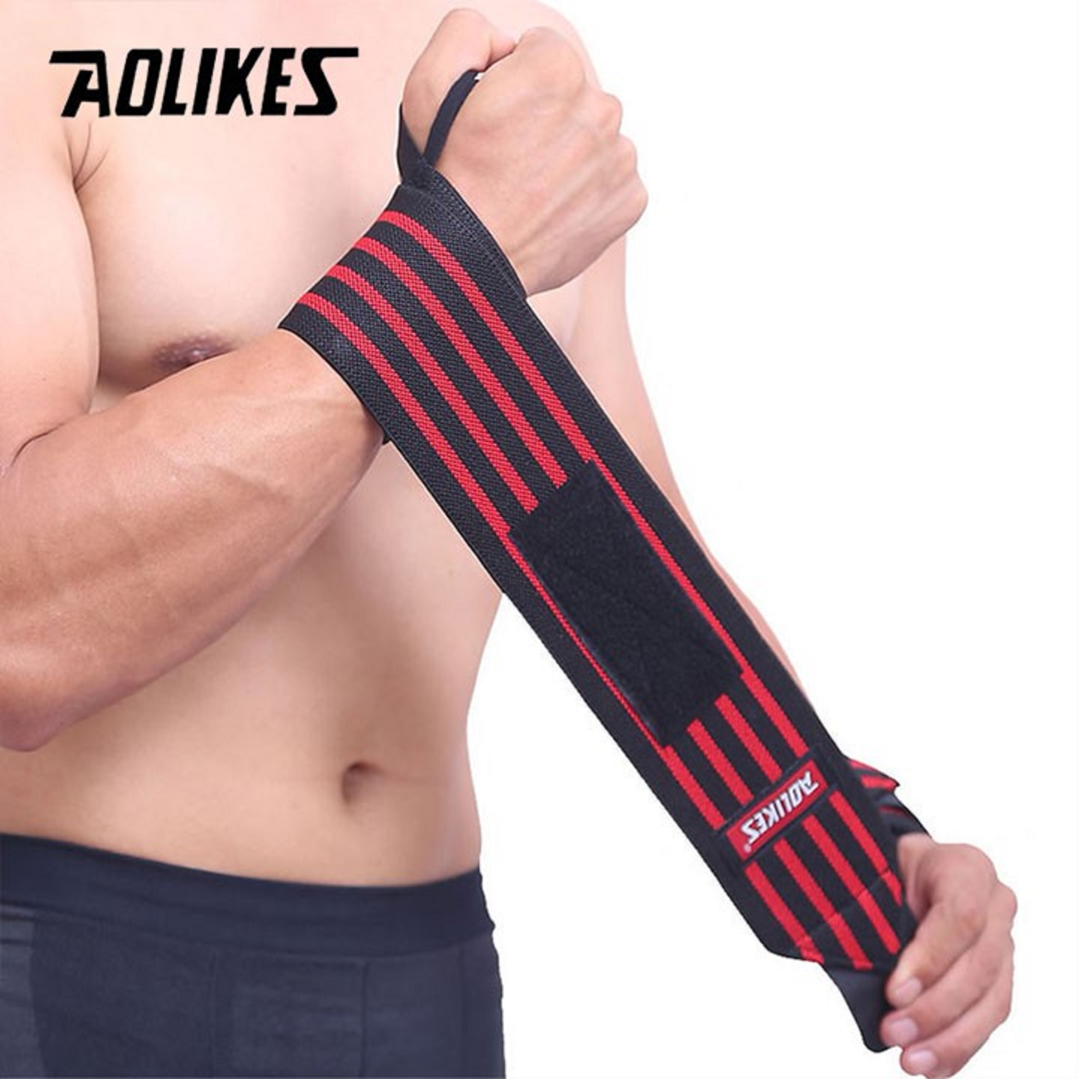 Quấn bảo vệ cổ tay tập gym AOLIKES A-1539 hỗ trợ xương khớp sport wrist support