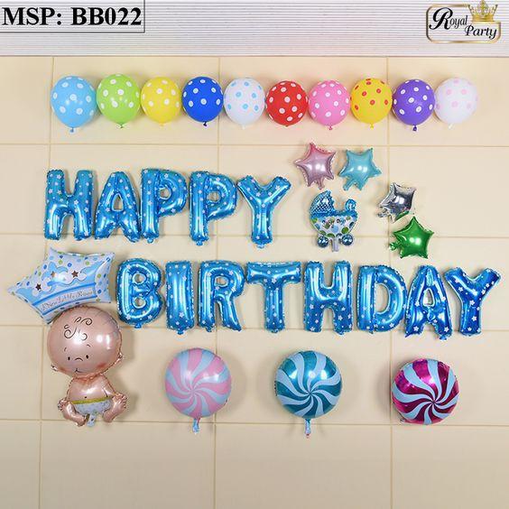 Bộ bóng chữ happy birthday